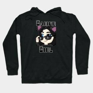 Gamer Girl, Wolf Girl Shade. Twitch streaming emote Hoodie